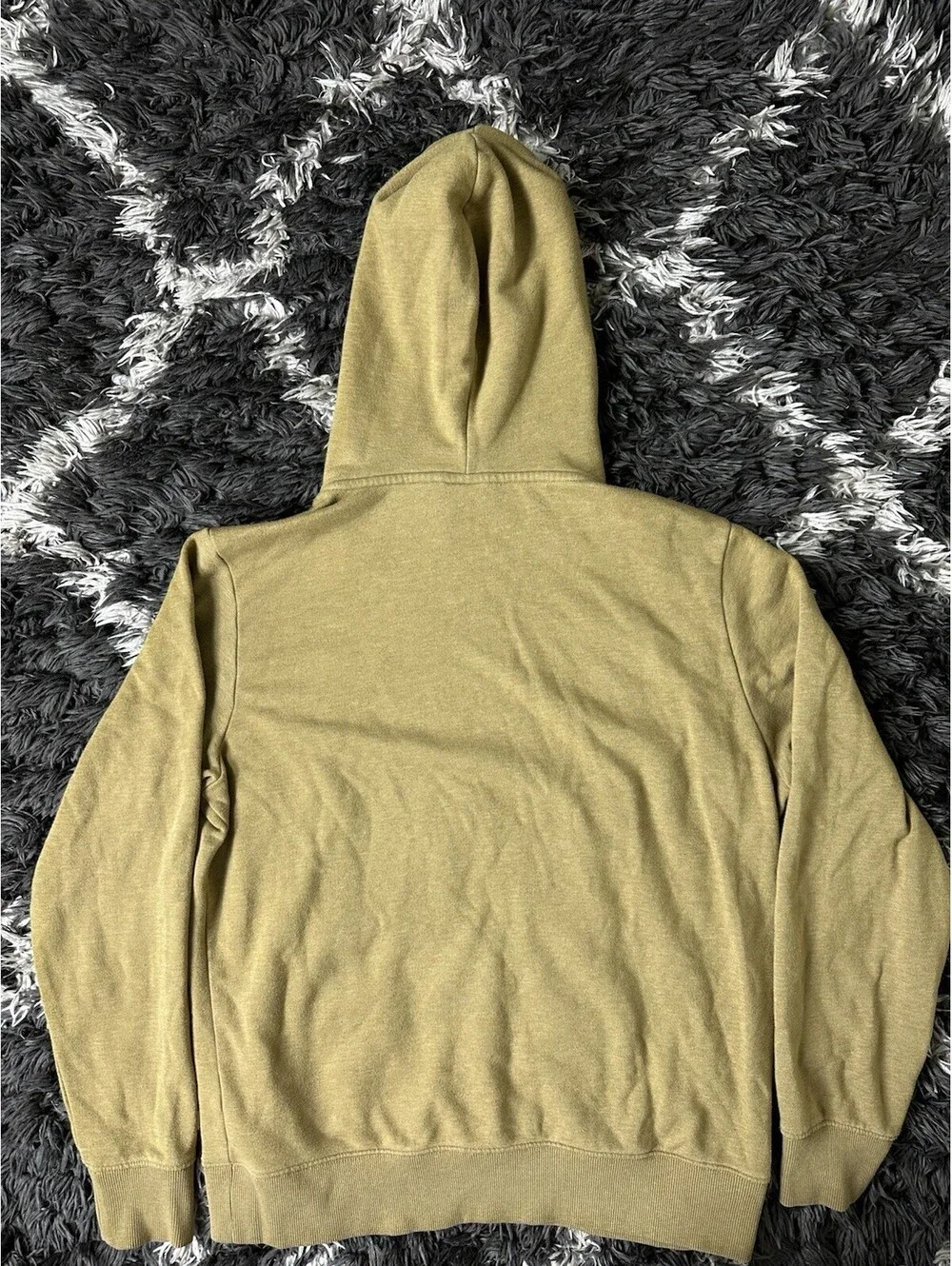 The North Face Hoodie Pullover Sweatshirt Brown Gold Mens Large L Patch